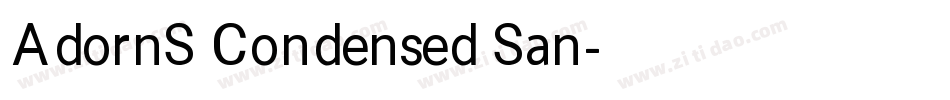 AdornS Condensed San字体转换